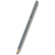 Grafitová tužka Faber-Castell Grip Jumbo tvrdost HB stříbrná